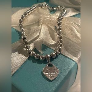 Tiffany & Co Return To Tiffany Silver Beaded Bracelet